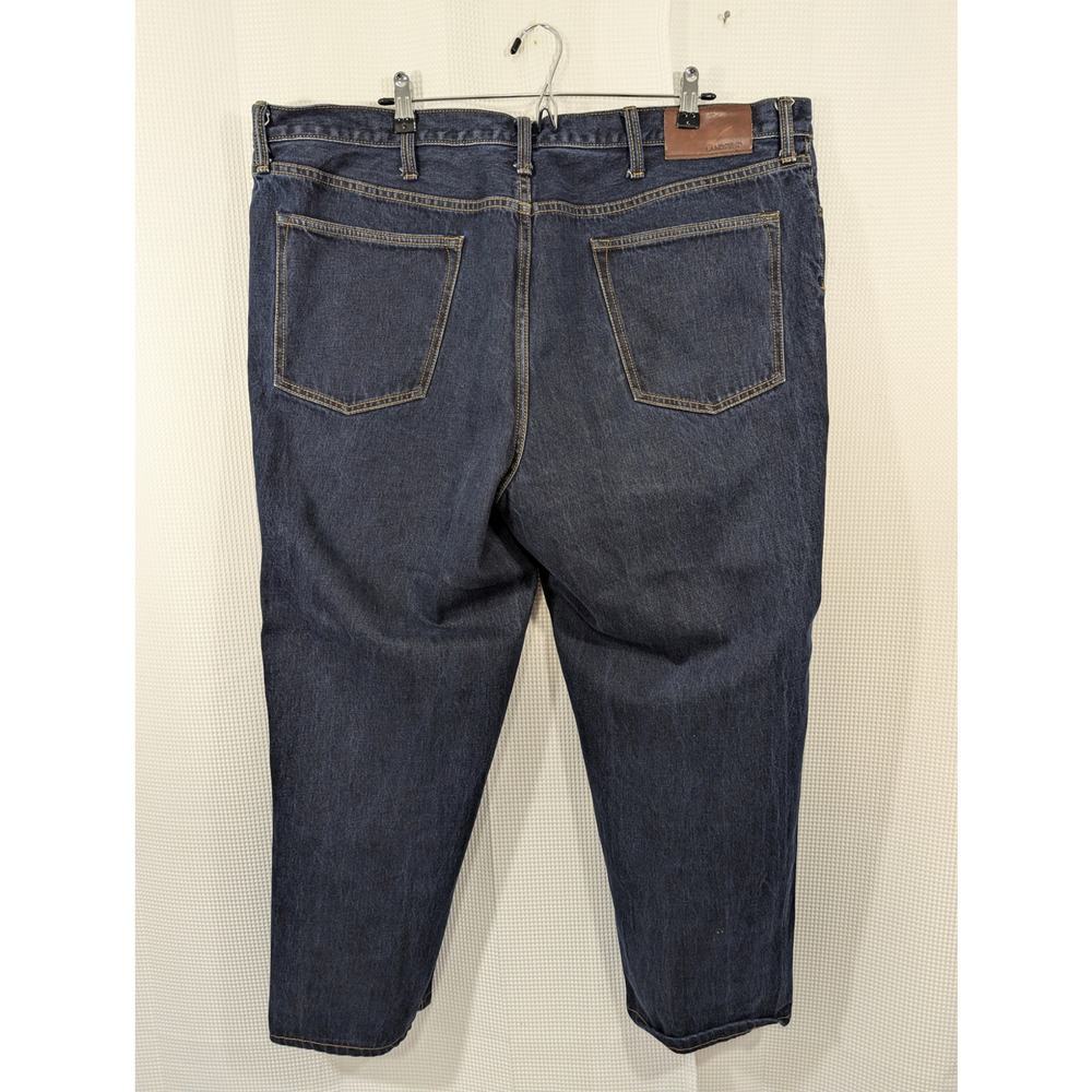 LANDS' END! CLASSIC FIT STRAIGHT LEG 5 POCKET BLUE DENIM MENS JEANS PANTS! SZ 44 - Picture 7 of 13